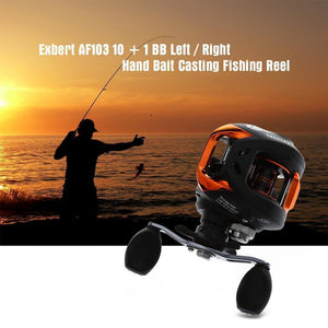Planet Gates Black / Left Hand / United States 10+1BB Left Right Hand Baitcasting Fishing Reel 6.3:1 Bait Casting Fishing Wheel With Magnetic Brake Carp Carretilha Pesca AF103