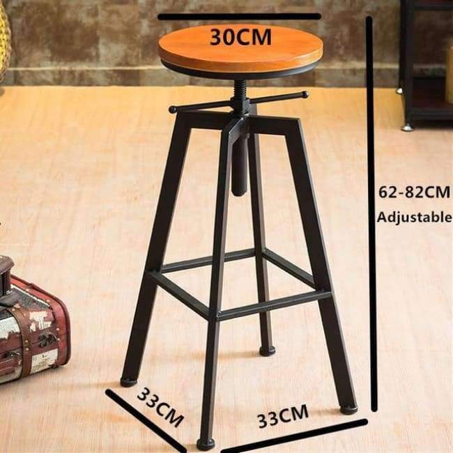 Planet Gates VINTAGE RETRO INDUSTRIAL LOOK RUSTIC SWIVEL KITCHEN BAR STOOL CAFE CHAIR FOR HOME KITCHEN RESTAURANT COFFEE SHOP DINNING