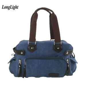 Planet Gates Black / Length 41 cm Women cotton canvas shoulder bag preppy handbag girls purse fashionable crossbody bag large volume school bag for lady LongLight