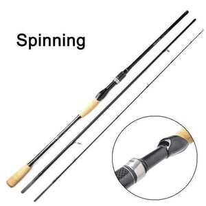 Planet Gates Black / LLR7  2.1m Carbon Fishing Rod Casting Spinning 2.1m 2.4m 3 Section M Power 6-16g Fast Action Lure Rod Travel Fishing Tackle