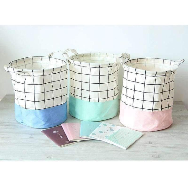 Planet Gates Black Lovely Desk Storage Box Holder Foldable Storage Bag Organizer Toys Storage Basket Home Office Housekeeping Organization