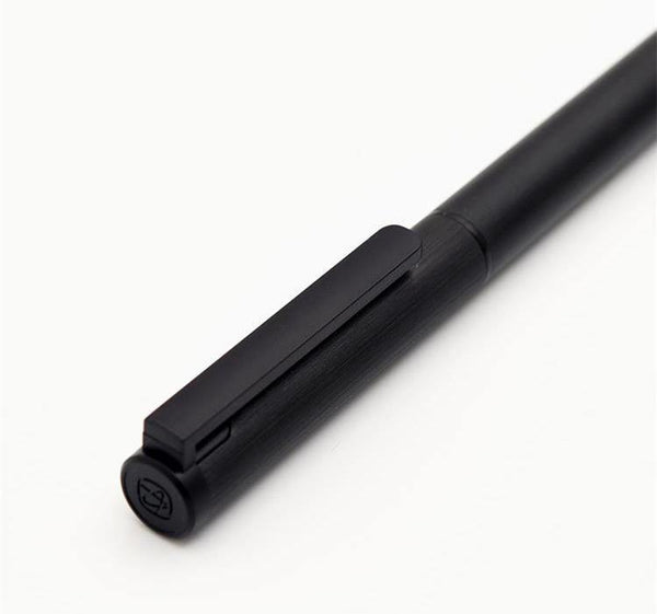 Planet Gates Black Luxury Black Fountain Pen Set 0.5mm F Nib Steel Ink Pens for Simple Business Gift Free Shipping
