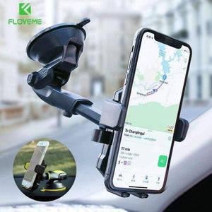 Planet Gates Black Luxury Car Phone Holder For iPhone X 8 7 6 Plus Windshield Mount Stand 360 Rotation Phone Holder For Samsung S9 S8 Plus