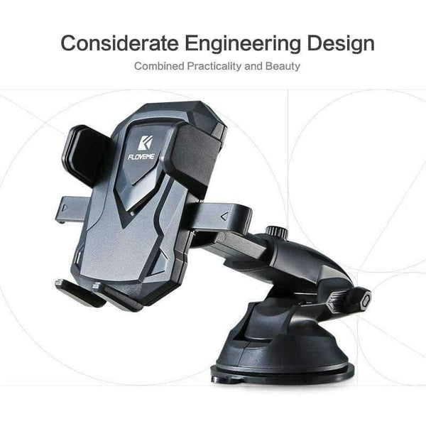 Planet Gates Black Luxury Car Phone Holder For iPhone X 8 7 6 Plus Windshield Mount Stand 360 Rotation Phone Holder For Samsung S9 S8 Plus