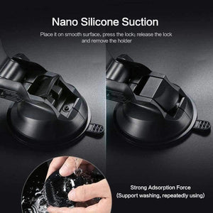 Planet Gates Black Luxury Car Phone Holder For iPhone X 8 7 6 Plus Windshield Mount Stand 360 Rotation Phone Holder For Samsung S9 S8 Plus