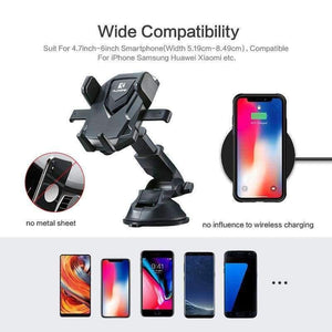 Planet Gates Black Luxury Car Phone Holder For iPhone X 8 7 6 Plus Windshield Mount Stand 360 Rotation Phone Holder For Samsung S9 S8 Plus