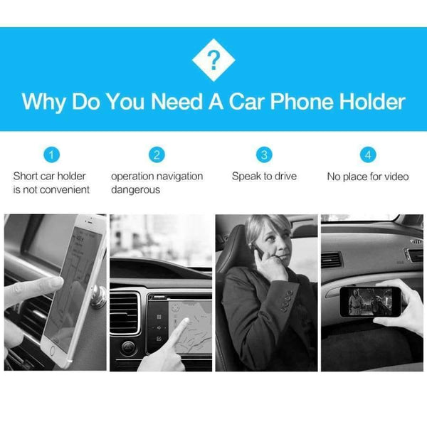 Planet Gates Black Luxury Car Phone Holder For iPhone X XS 8 7 Plus Windshield Car Mount Phone Stand 360 Car Holder For Samsung S9 S8 Note 9