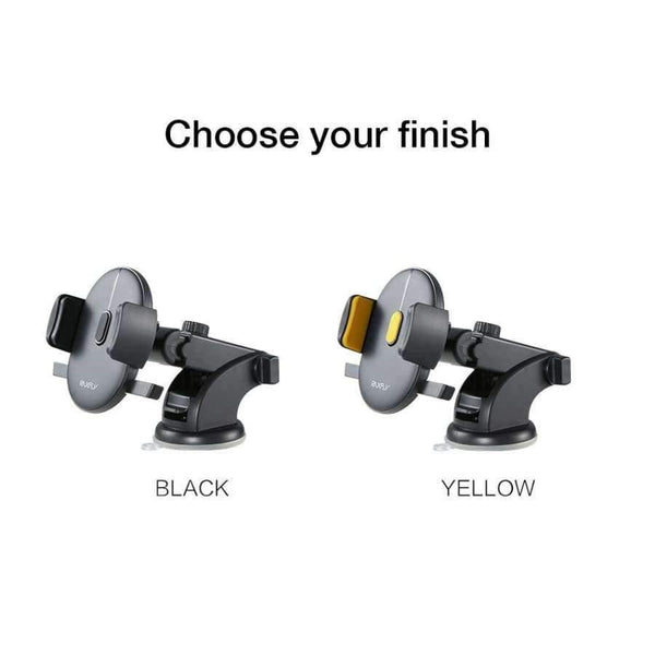 Planet Gates Black Luxury Car Phone Holder For iPhone X XS 8 7 Plus Windshield Car Mount Phone Stand 360 Car Holder For Samsung S9 S8 Note 9