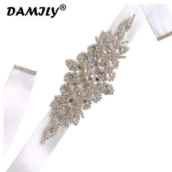 Planet Gates Black Luxury Women Wedding Belts High Quality Rhinestone Belt Bridal Sash Wedding Party Bride Bridesmaid Dress Belt Ribbon Sashes