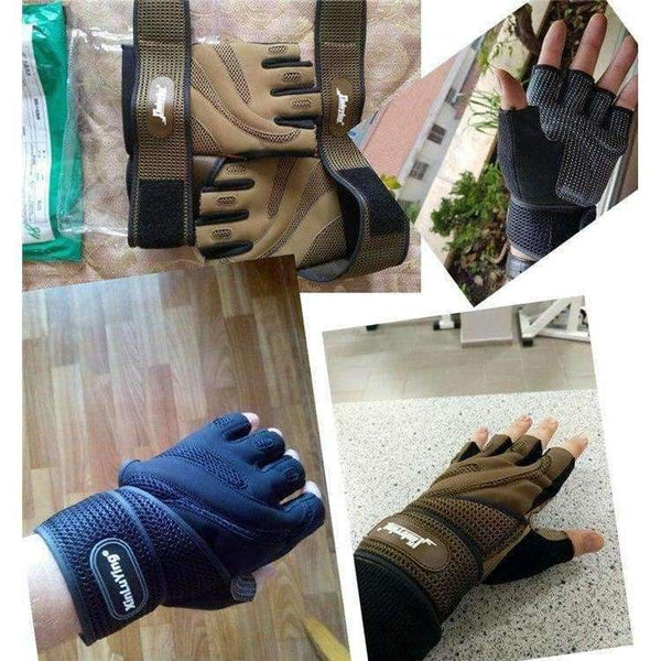 Planet Gates black / M 19-20cm Gym training gloves Crossfit  Body Building Dumbbell barbell An-slip Fitness Gloves with Wrist Support