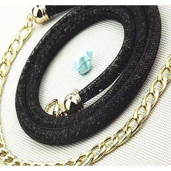 Planet Gates black / M 2017 Fashion Design Clothing Accessories Women's Waist chain Belts Handmade Acrylic Diamond Mesh Belt 7 colors Free shipping