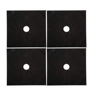 4 pcs Reusable Gas Range Protector Liner Cover Stove top Non Stick Burner Protector Mat For Hob Stovetop Cooker