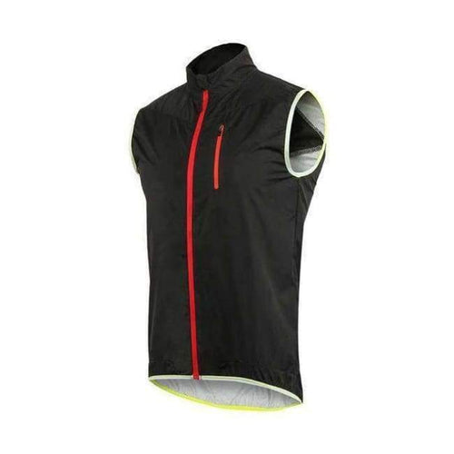 Planet Gates Black / M ARSUXEO Men Women Cycling Vest Windproof Waterproof Running Vest MTB Bike Bicycle Reflective Clothing Sleeveless Cycling Jacket