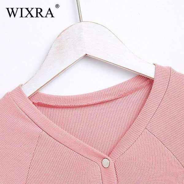 Planet Gates black / M Basic V Neck Women Cotton T-shirts Female Casual Tops Long Sleeve T-shirt Women Soft Elegant Knit Top Tees With Button