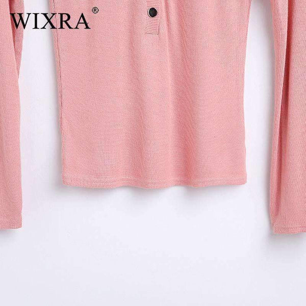 Planet Gates black / M Basic V Neck Women Cotton T-shirts Female Casual Tops Long Sleeve T-shirt Women Soft Elegant Knit Top Tees With Button