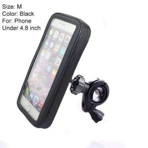 Planet Gates Black M Bicycle Motorcycle Holder with Waterproof Case Bag Handlebar Mount phone Holders Stand For iPhone Samsung Note3/4/5 GPS
