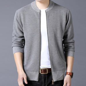 Planet Gates Black / M Brand-Clothing Jacket Men Casual  Collar Coat Men Solid Color Mens Clothes zipper Pockets Men's Jacket