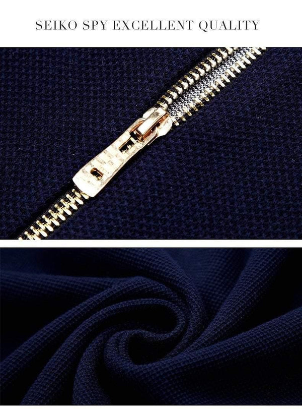 Planet Gates Black / M Brand-Clothing Jacket Men Casual  Collar Coat Men Solid Color Mens Clothes zipper Pockets Men's Jacket