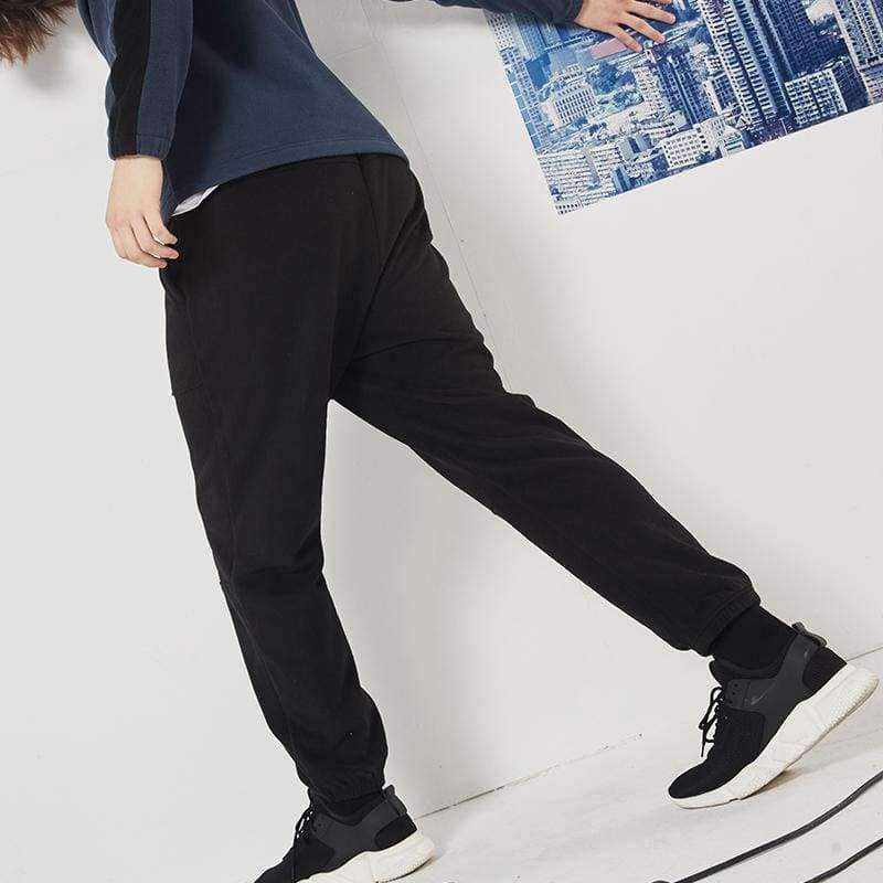 Planet Gates Black / M / China Pioneer camp new winter thick fleece sweatpants men brand clothing letter embroidery warm trousers male quality pants AZZ801373