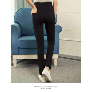 Planet Gates Black / M Cotton Maternity Pants for Pregnant Women Autumn Winter Casual Elastic Waist Sports Pants Overalls Pregnancy Trousers Clothing