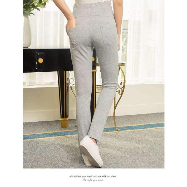 Planet Gates Black / M Cotton Maternity Pants for Pregnant Women Autumn Winter Casual Elastic Waist Sports Pants Overalls Pregnancy Trousers Clothing