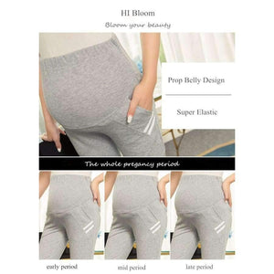 Planet Gates Black / M Cotton Maternity Pants for Pregnant Women Autumn Winter Casual Elastic Waist Sports Pants Overalls Pregnancy Trousers Clothing