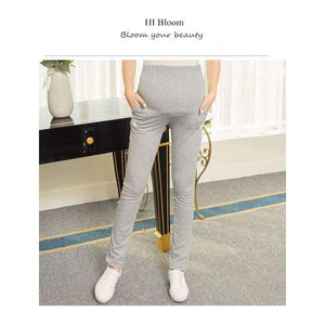 Planet Gates Black / M Cotton Maternity Pants for Pregnant Women Autumn Winter Casual Elastic Waist Sports Pants Overalls Pregnancy Trousers Clothing