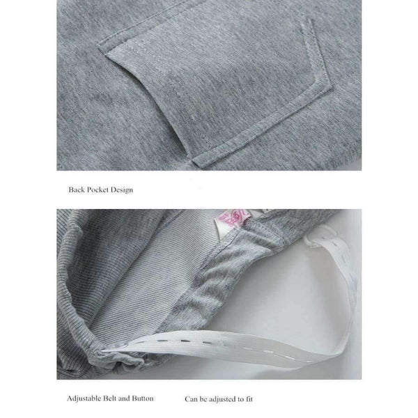 Planet Gates Black / M Cotton Maternity Pants for Pregnant Women Autumn Winter Casual Elastic Waist Sports Pants Overalls Pregnancy Trousers Clothing