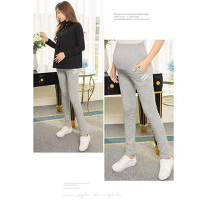 Planet Gates Black / M Cotton Maternity Pants for Pregnant Women Autumn Winter Casual Elastic Waist Sports Pants Overalls Pregnancy Trousers Clothing