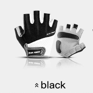 Planet Gates black / M Cycling Gloves Non-slip MTB Gloves Mountain Bike Half Finger Gloves Men Summer Bicycle Gym Fitness Sports guantes moto
