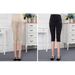 Planet Gates Black / M Fashion Maternity Pants summer Maternity Trousers High waisted Pregnancy Trousers for pregnant women Capris