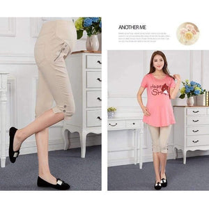 Planet Gates Black / M Fashion Maternity Pants summer Maternity Trousers High waisted Pregnancy Trousers for pregnant women Capris