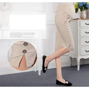 Planet Gates Black / M Fashion Maternity Pants summer Maternity Trousers High waisted Pregnancy Trousers for pregnant women Capris