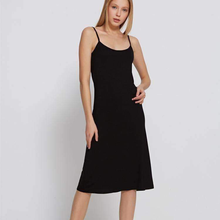 Planet Gates black / M Full Intimate Slip Sonos Sexy Clothes Dress Underdress Petticoat Women Lingerie Femme Slips Femme 2018 Ensemble