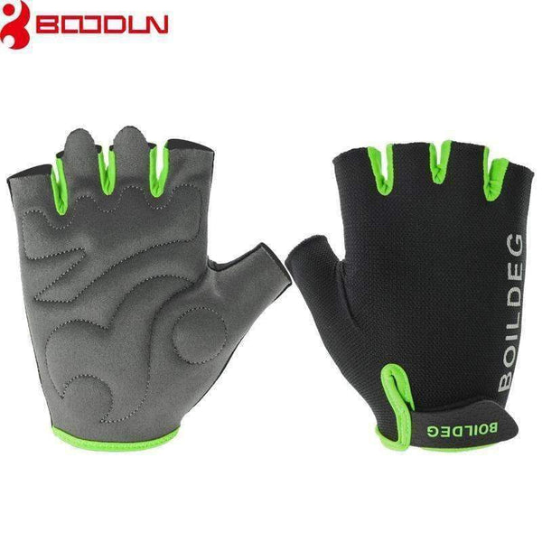 Planet Gates black / M Gym Gloves Men Women Body Building Half Finger Fitness Gloves Anti-slip Weight Lifting Sports Training Gloves Breathable