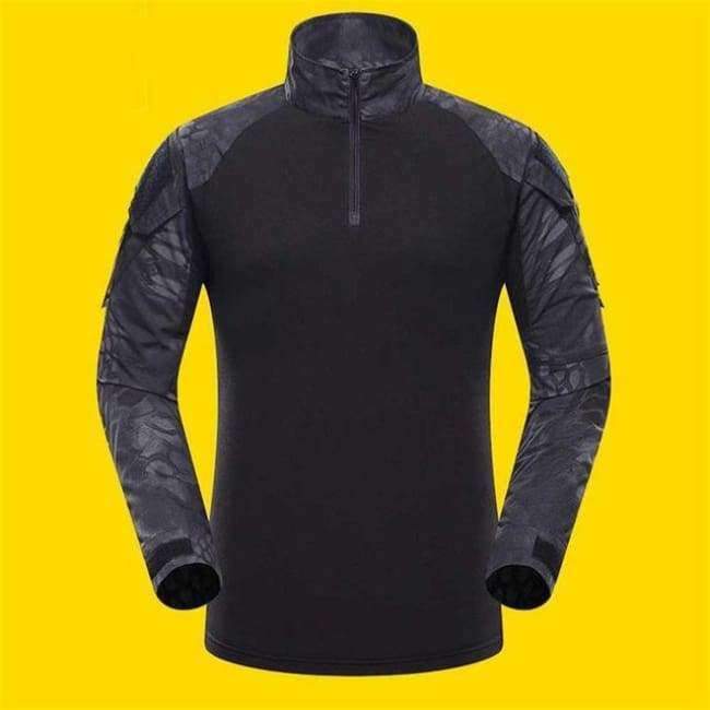 Planet Gates Sand python pattern / S Hunting Clothes Outdoor Sports Men Military CamouflageSoldiers CombatT-Shirt Long Sleeve Frog T-Shirts