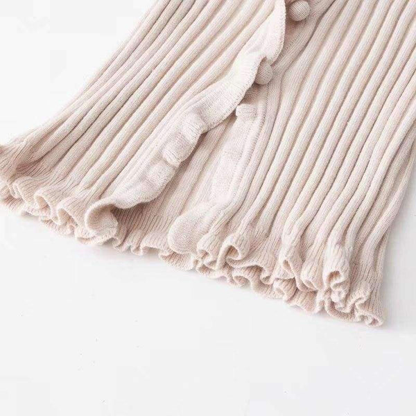 Planet Gates Black / M Knitted Short Ruffles Sleeve Shirt Crop Top Unif Sexy Street Wear White Femme Short Sleeve funny T Shirt Summer