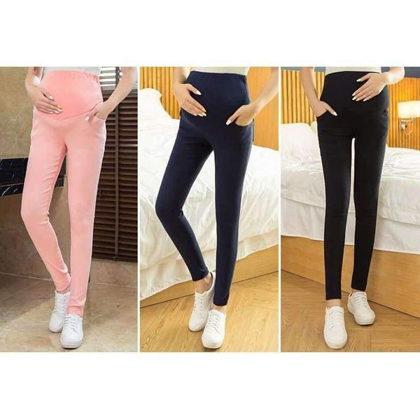 Planet Gates Black / M Maternity Pants Capris Full Length High Maternity Clothes pregnancy Pants For Pregnant Women Maternity trousers