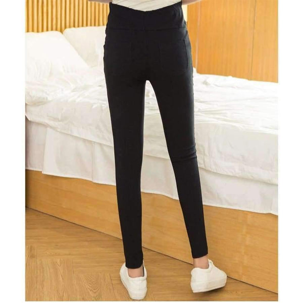 Planet Gates Black / M Maternity Pants Capris Full Length High Maternity Clothes pregnancy Pants For Pregnant Women Maternity trousers