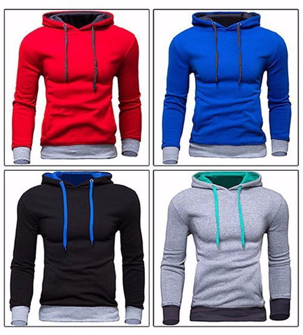 Planet Gates Black / M Men's Sweatshirt  New design Fashion Solid Hooded Casual Autumn Hoodies 4 Colors Male High Quality Pullover