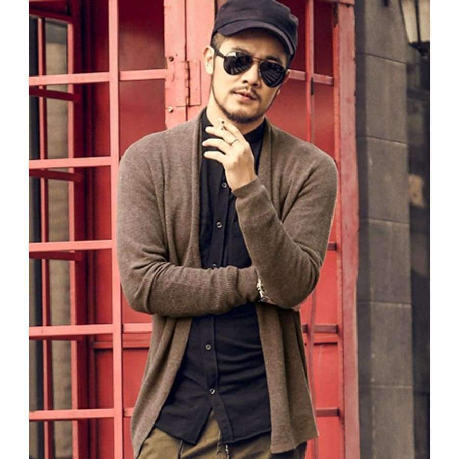 Planet Gates black / M Mens Knit Cardigan Sweaters Men Knitwear trends thin Sweater Slim Casual Brand designers clothing Masculino 2016 spring autumn