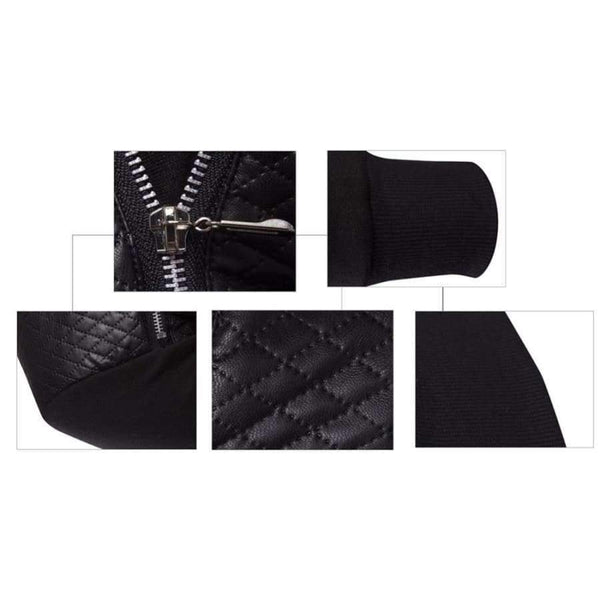 Planet Gates Black / M New Arrival Leather Patchwork Hoodies Men Zipper Decoration Male Pullover Casual Sweatshirt Men Hoodie Plus Size 4XL 5XL