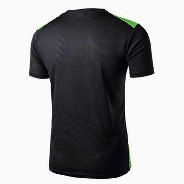Planet Gates black / M New mens Tennis shirts Outdoor sports Quick-dry Jersey Run jogging badminton Short t-shirt tops tees Basketball clothes
