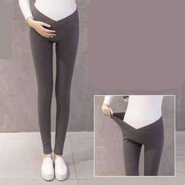 Planet Gates Black / M Spring Autunm Maternity Leggings Low Waist Pregnancy Belly Pants For Pregnant Women Thin Trousers Maternity Pants M-2XL