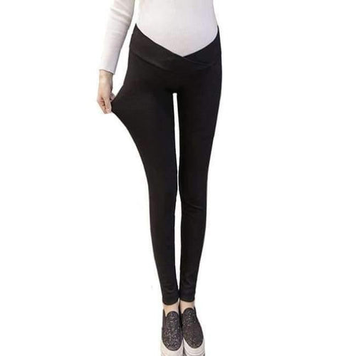 Planet Gates Black / M Spring Autunm Maternity Leggings Low Waist Pregnancy Belly Pants For Pregnant Women Thin Trousers Maternity Pants M-2XL