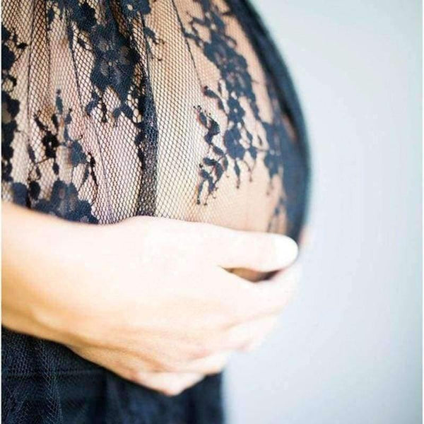 Planet Gates Black / M Summer Fashion maternity Sexy Lace Floral pregnancy dress photography clothes for pregnant women