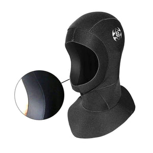 Planet Gates Black / M Swimming Diving Caps With Shoulder Snorkeling Hat Hood Neck Cover Neoprene Scuba Keep Warm Wetsuit Protect Hair