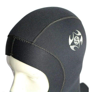 Planet Gates Black / M Swimming Diving Caps With Shoulder Snorkeling Hat Hood Neck Cover Neoprene Scuba Keep Warm Wetsuit Protect Hair