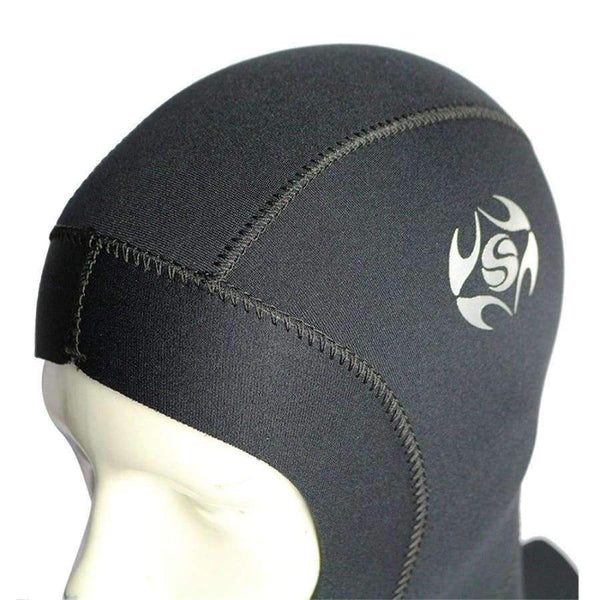 Planet Gates Black / M Swimming Diving Caps With Shoulder Snorkeling Hat Hood Neck Cover Neoprene Scuba Keep Warm Wetsuit Protect Hair