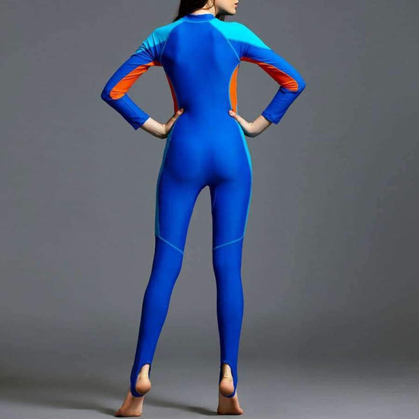 Planet Gates Black / M Swimwear Women Full Cover Bodysuit Slimming Bathing Suit Cover Belly Swimsuit Long Sleeve Conservative Swim Bachwear